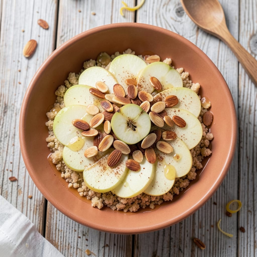 Apple Almond Recipe: Crispy Streusel Crunch Over Melting Fruit