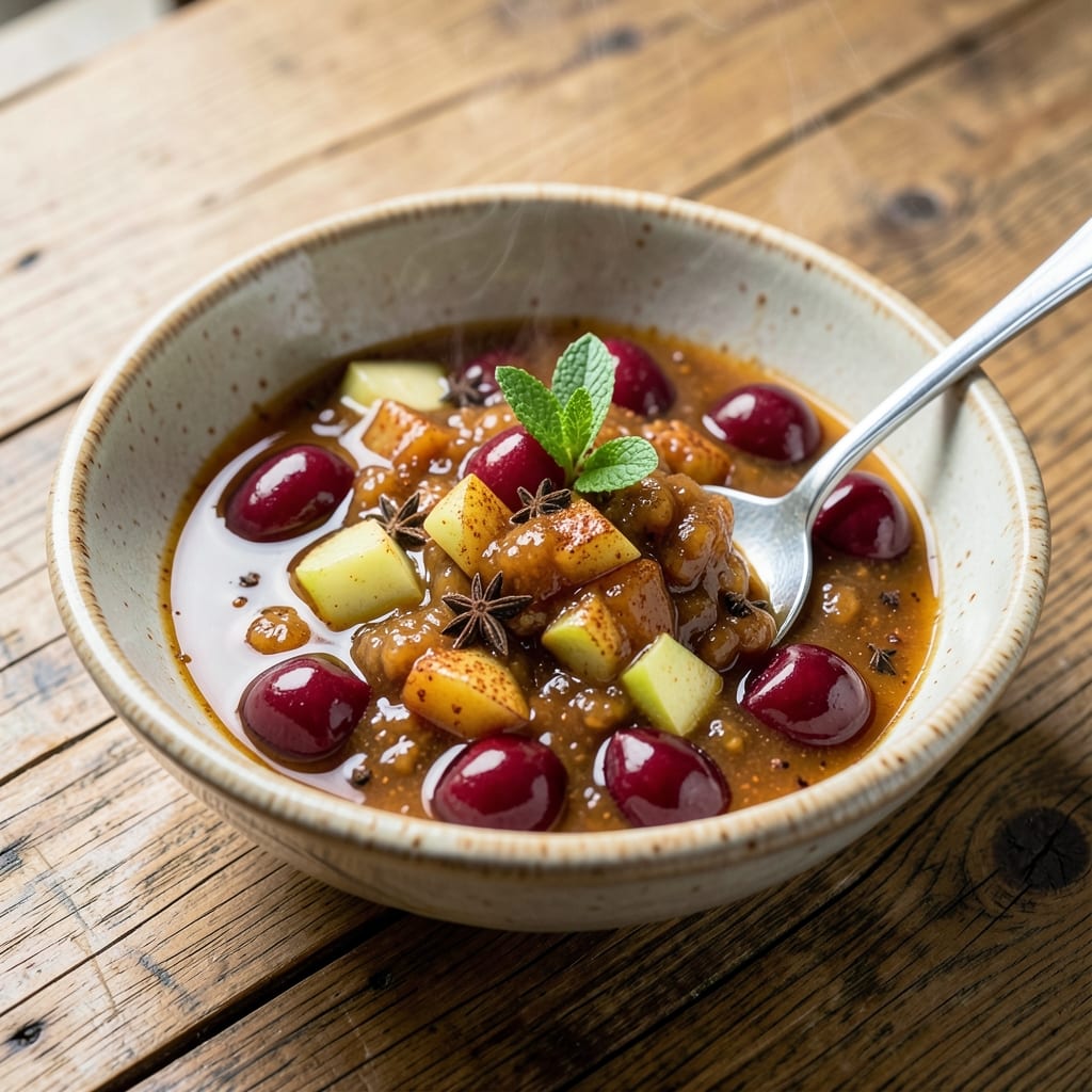 Apple Cherry Chutney Recipe: Spiced Fruit Jam With Perfect Sweet-Tart Balance