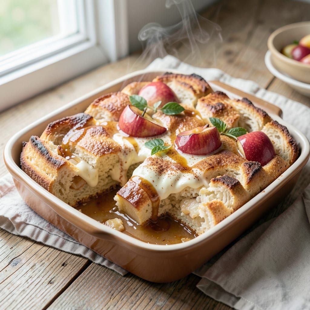 Apple Cider Bread Pudding Recipe: Spiced Cinnamon Crunch With Caramelized Apples