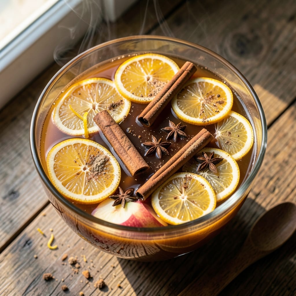 Apple Cider Punch Bowl Recipe: Spiced Autumn Sips With Floating Fruit
