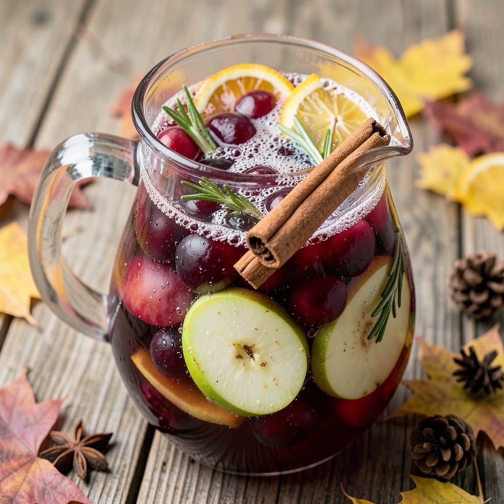 Apple Cider Red Sangria Recipe: Spiced Autumn Sipper With Fizz and Fruit Infusion