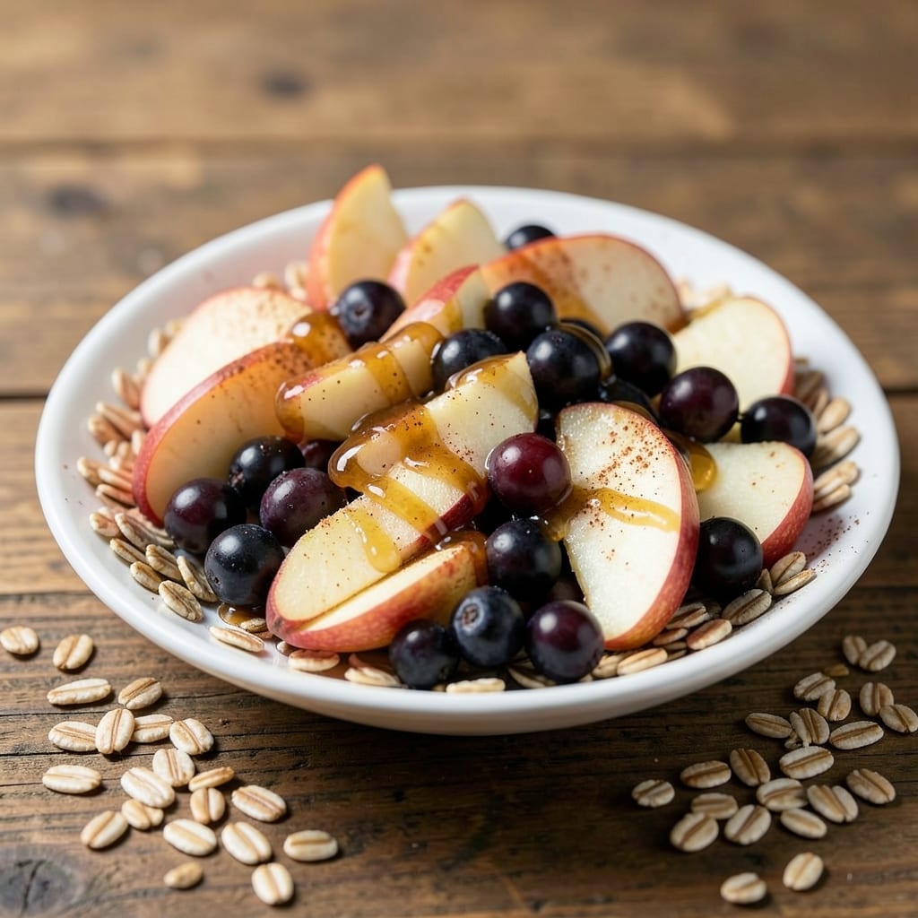Apple Blackcurrant Recipe: Tart-Sweet Fruit with Buttery Oat Topping