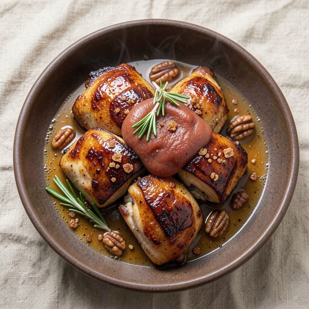 Apple Bourbon Chicken Recipe: Crispy Crust and Spiced Apple-Bourbon Sauce Magic