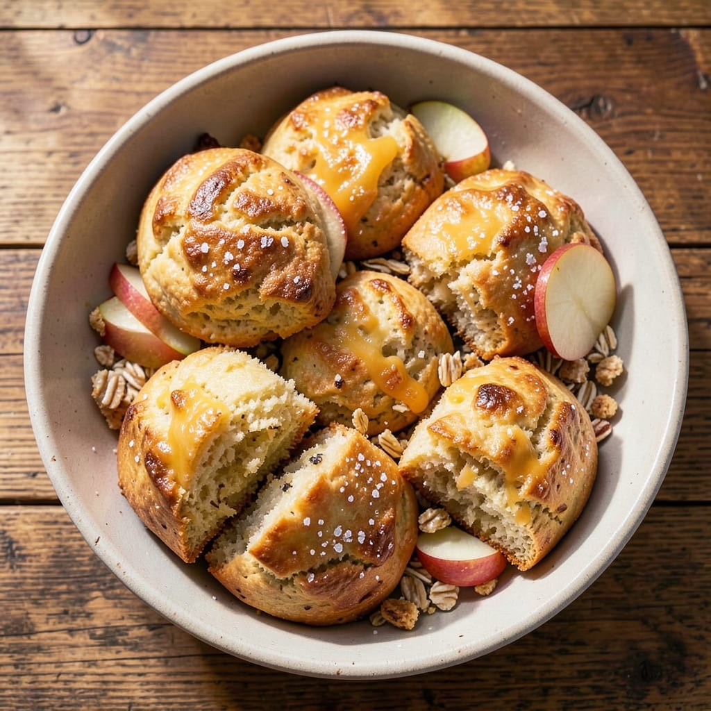 Apple Cheddar Scones Recipe: Buttery Crumble Top Over Spiced Fruit