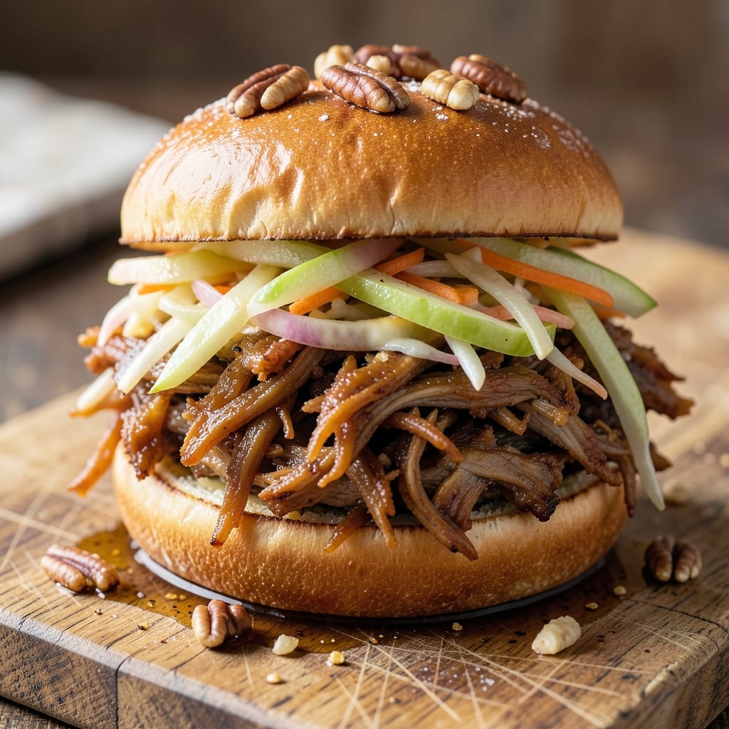 Apple Cider Pulled Chicken Sandwich Recipe: Smoky-Sweet Shreds With Caramelized Apple Glaze