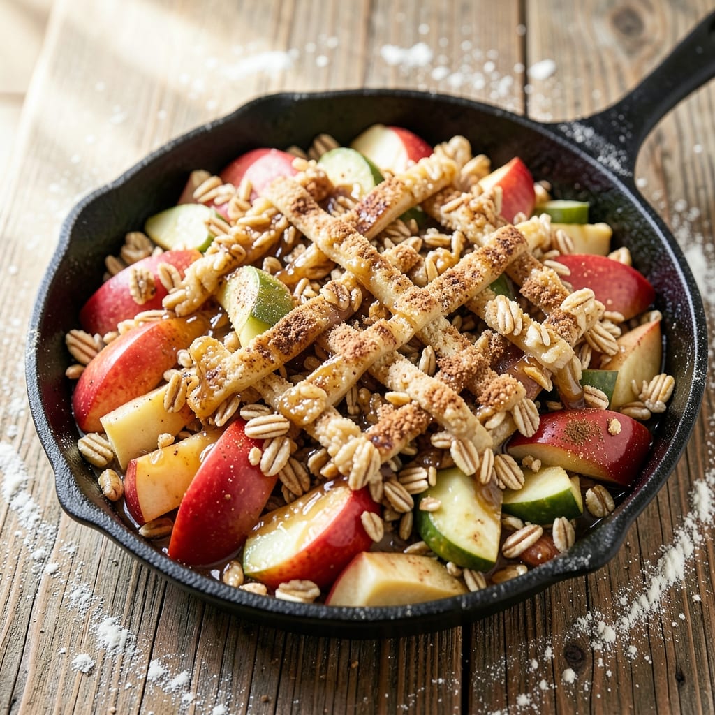 American Apple Crisp Recipe: Buttery Streusel Crunch Over Warm Cinnamon Apples
