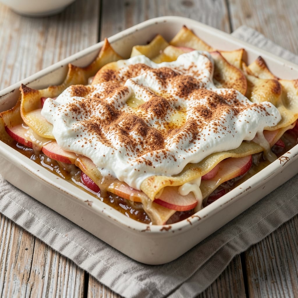 Apple Cinnamon Lasagna Recipe: Layered Warmth With Gooey Cheese Swirls