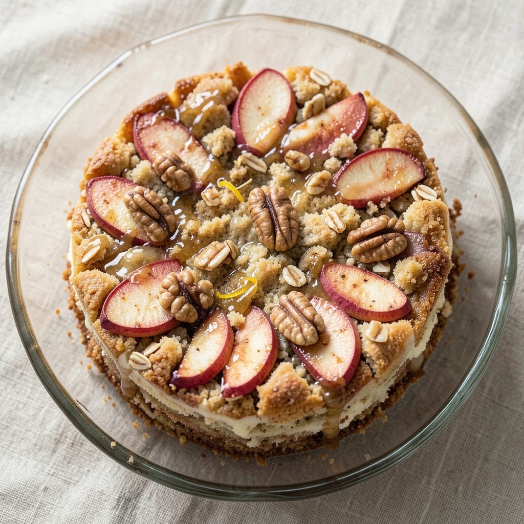 Apple Chip Cake Recipe: Crispy Streusel Crown Over Warm Spiced Filling