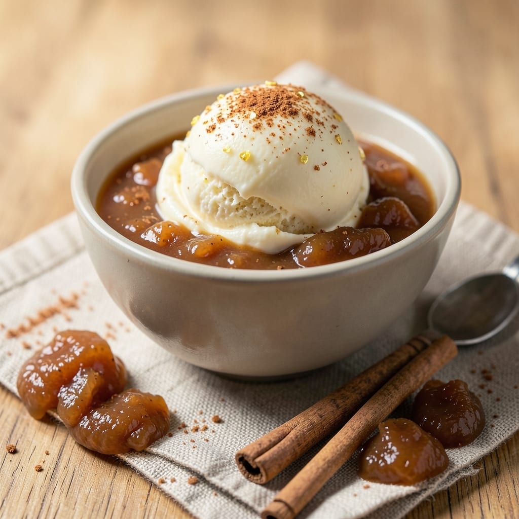 Apple Butter Ice Cream Recipe: Velvety Swirls of Spiced Apple and Creamy Vanilla