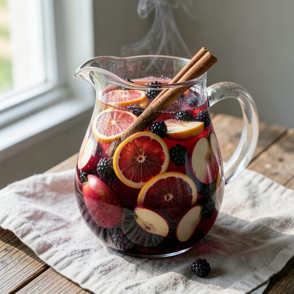 Apple Brandy Sangria Recipe: Spiced Fruit Elixir With Winter Warmth