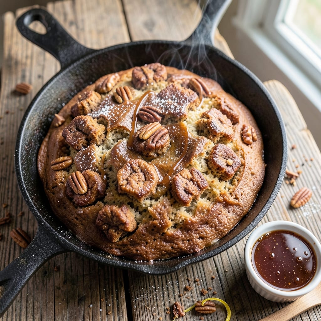 Apple Cider Donut Quick Bread Recipe: Spiced Fondant Crown Over Warm Apple Filling