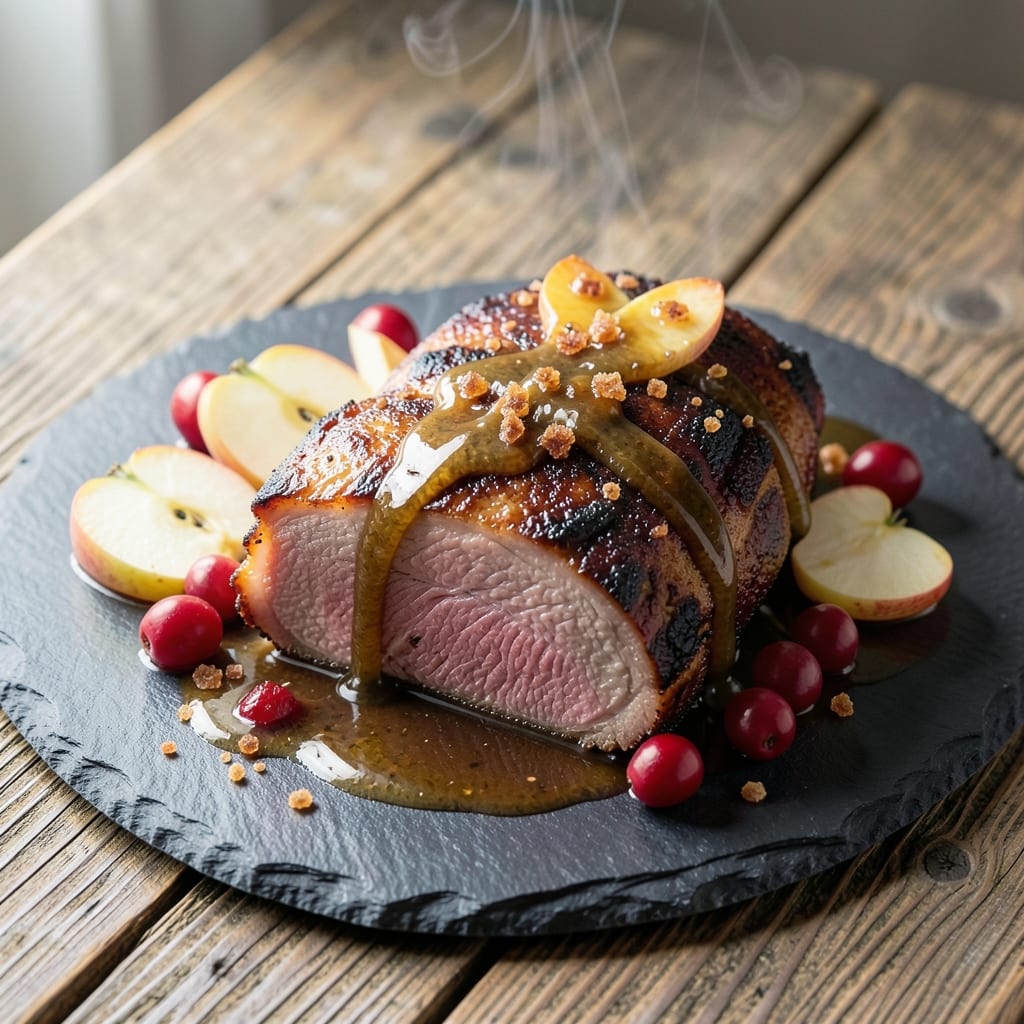 Apple Cranberry Pork Loin Recipe: Sweet-Savory Glaze That Caramelizes Edges