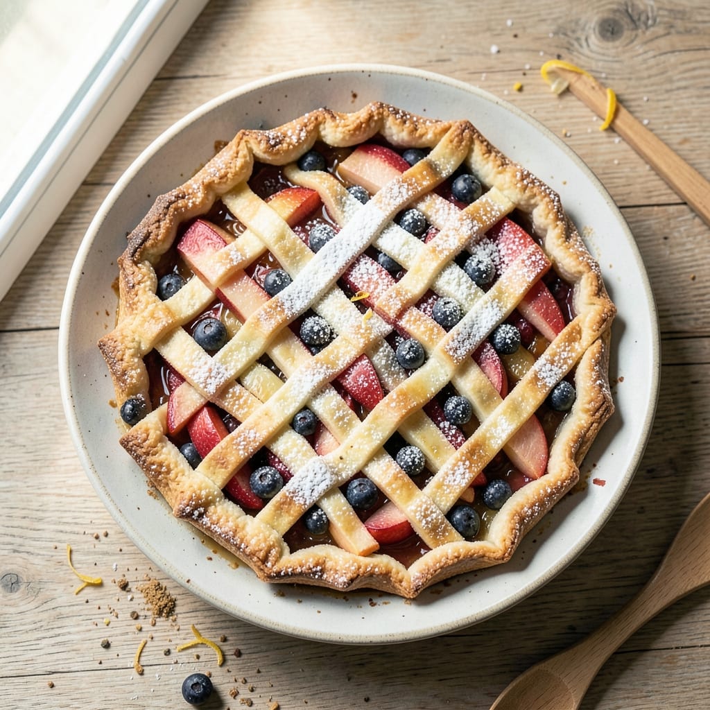 Apple Blueberry Galette Recipe: Rustic Crust with Juicy Fruit Spilling Over