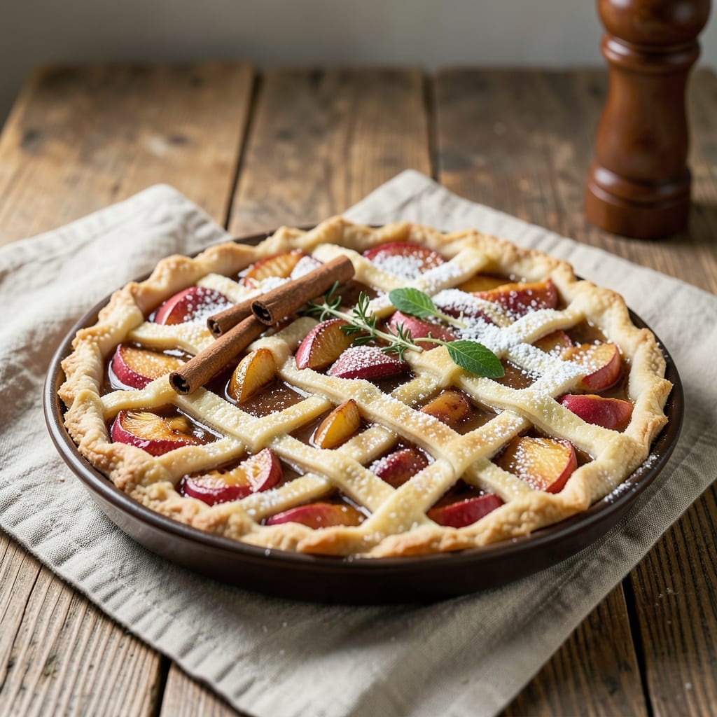 Apple Cider Tart Recipe: Spiced Apple Filling Over Buttery Crust