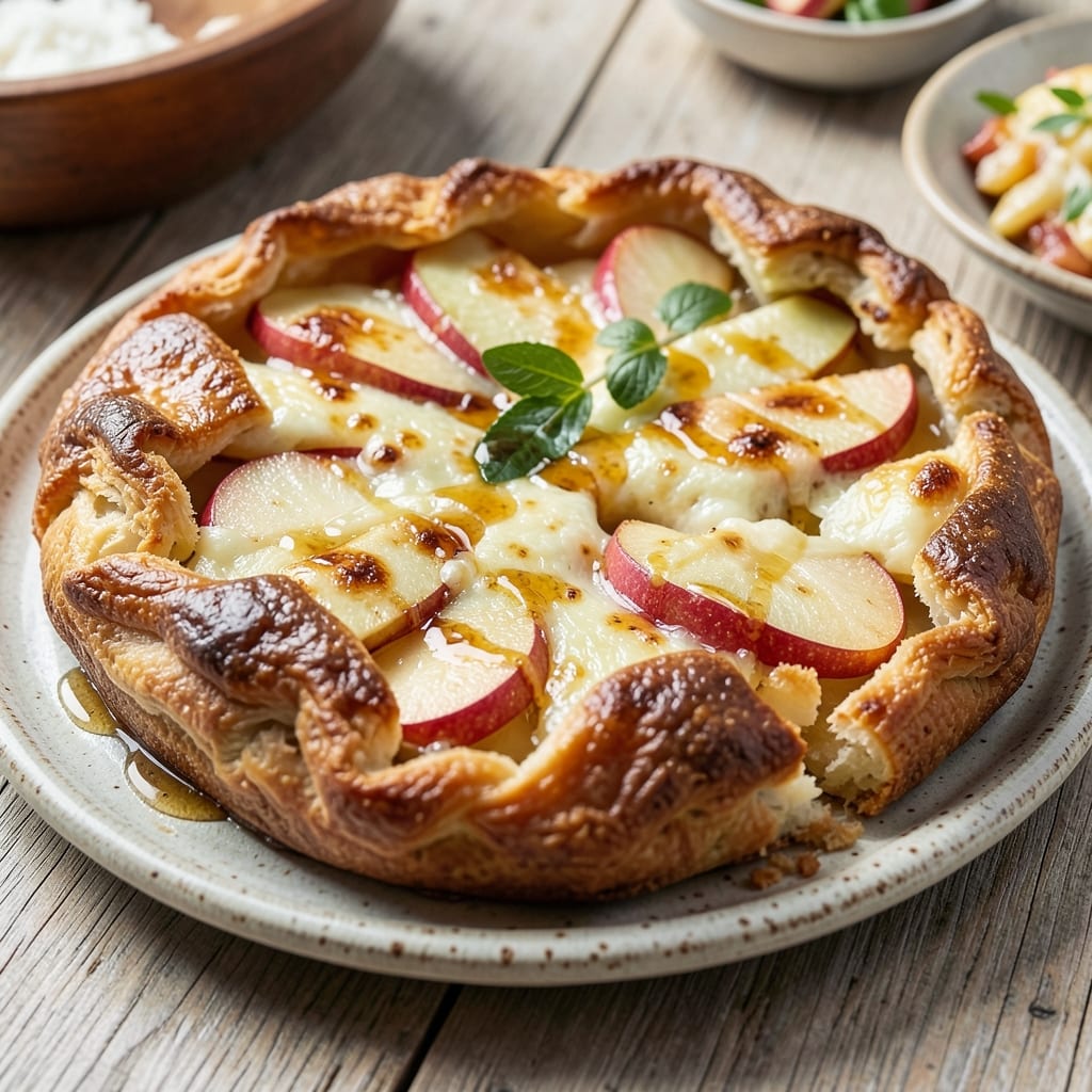 Apple Cheddar Galette Recipe: Flaky Crust Hugging Spiced Apple-Cheddar Filling