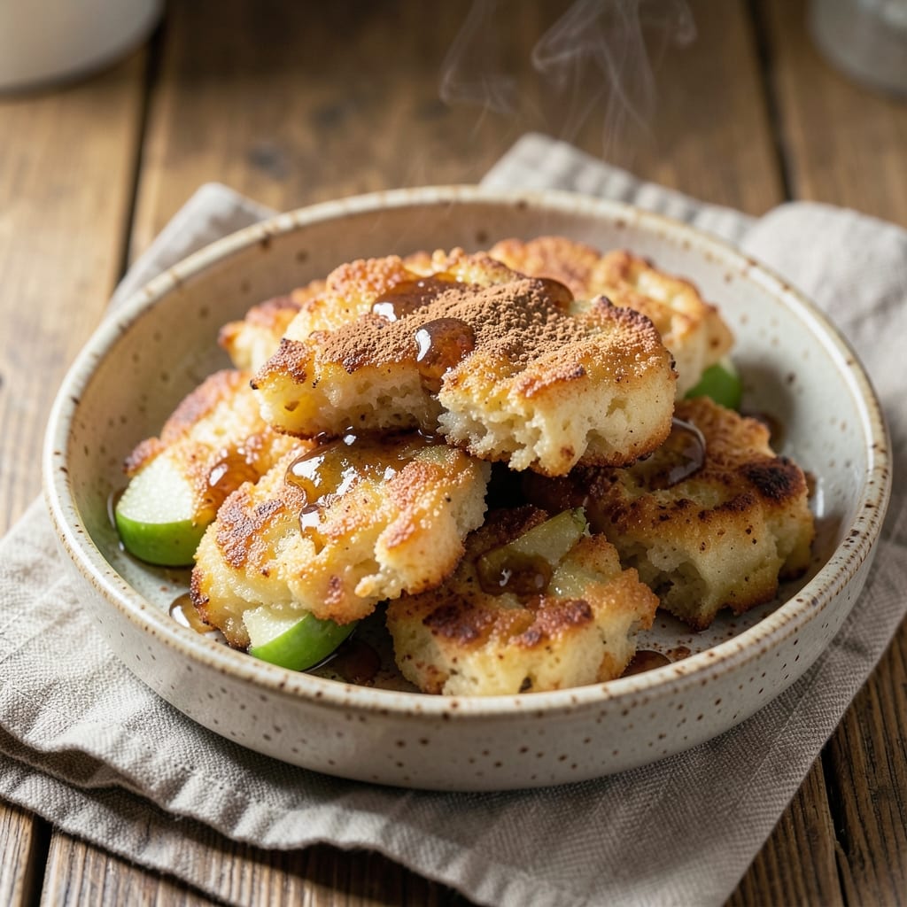 Apple Cinnamon Fritters Recipe: Crispy Bites With Caramelized Apple Hearts