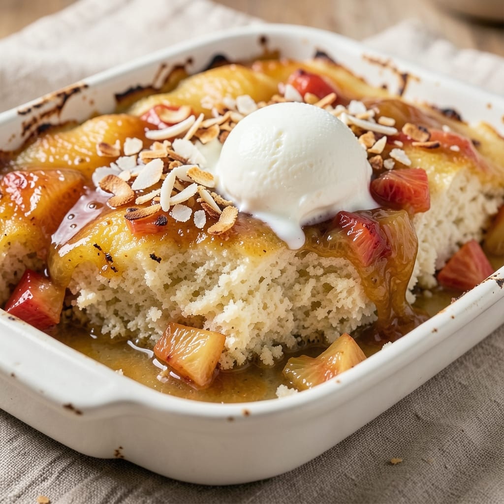 Angel Food Cake with Pineapple Dump Recipe: Light Cloud With Tropical Twist