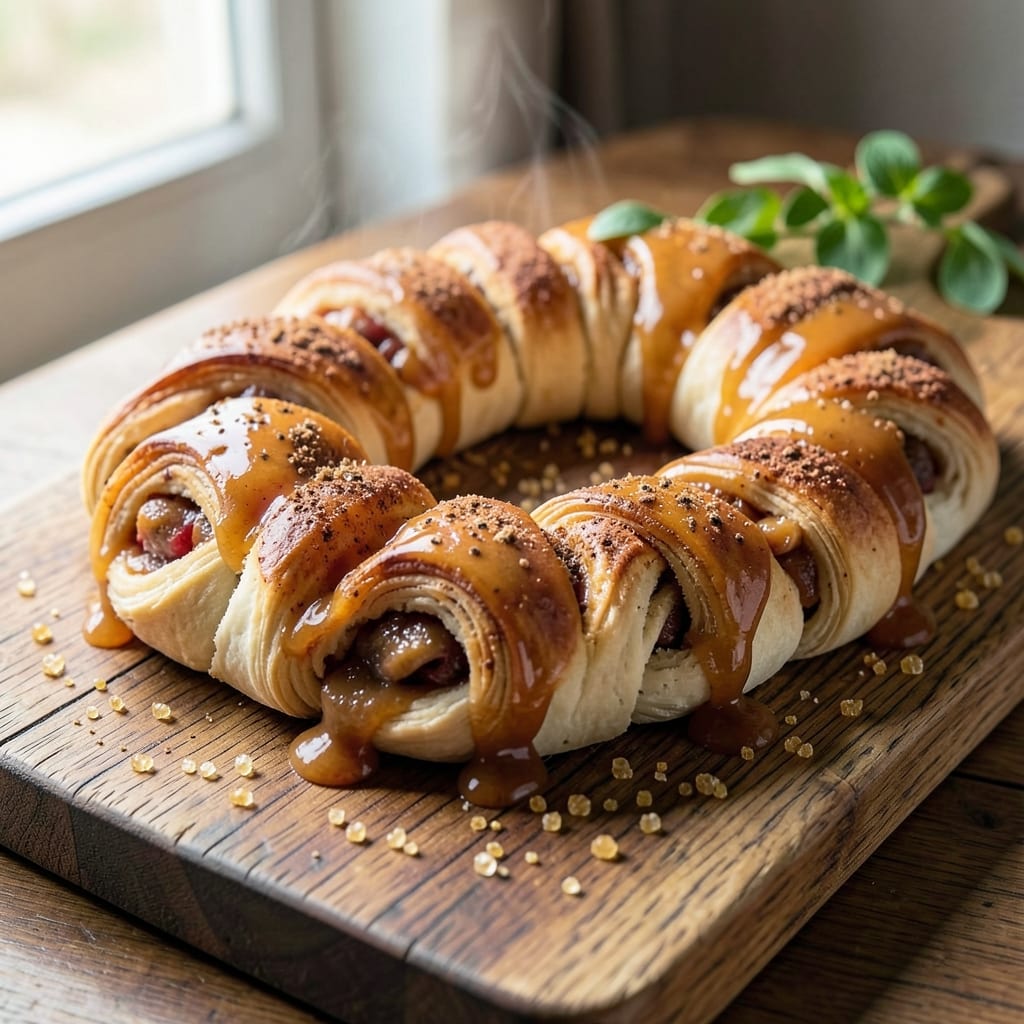 Apple Butter Crescent Roll Recipe: Warm Spiced Swirls With Buttery Fondant Crown