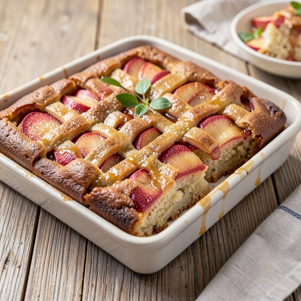 Apple Cake Recipe in 9x13 Pan: Spiced Apple Layers with Buttery Streusel Crown