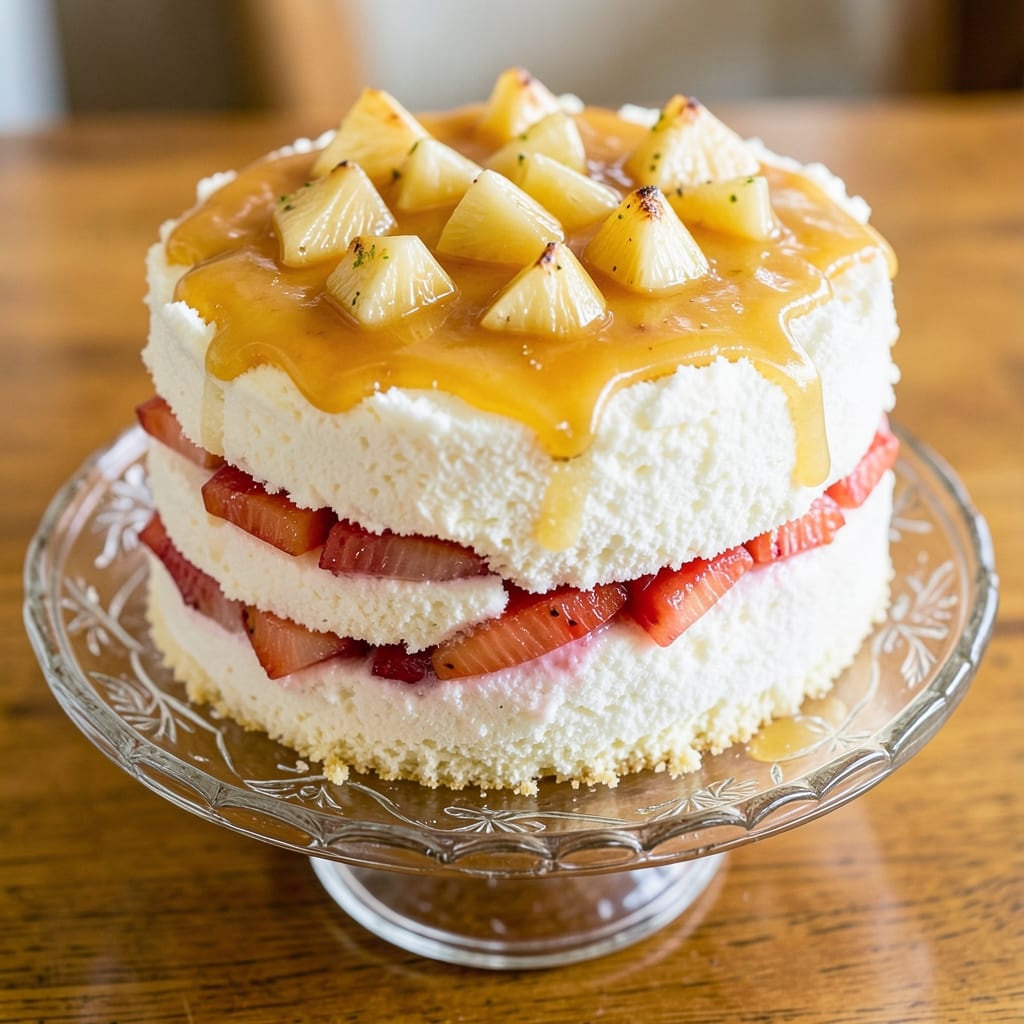 Angel Food Cake with Canned Pineapple Recipe: Light, Airy Layers With Tropical Twist