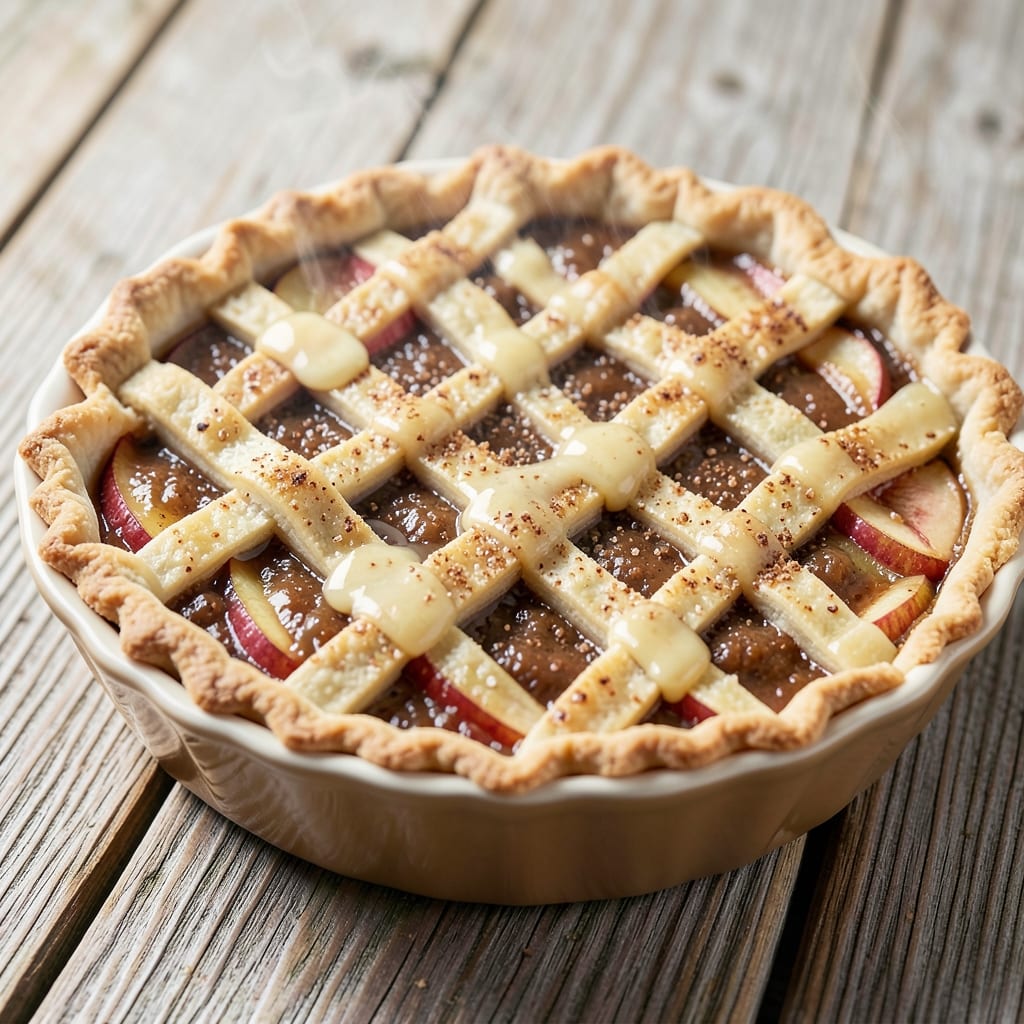 Amish Apple Butter Pie Recipe: Warm Spiced Layers With Crispy Lattice Top