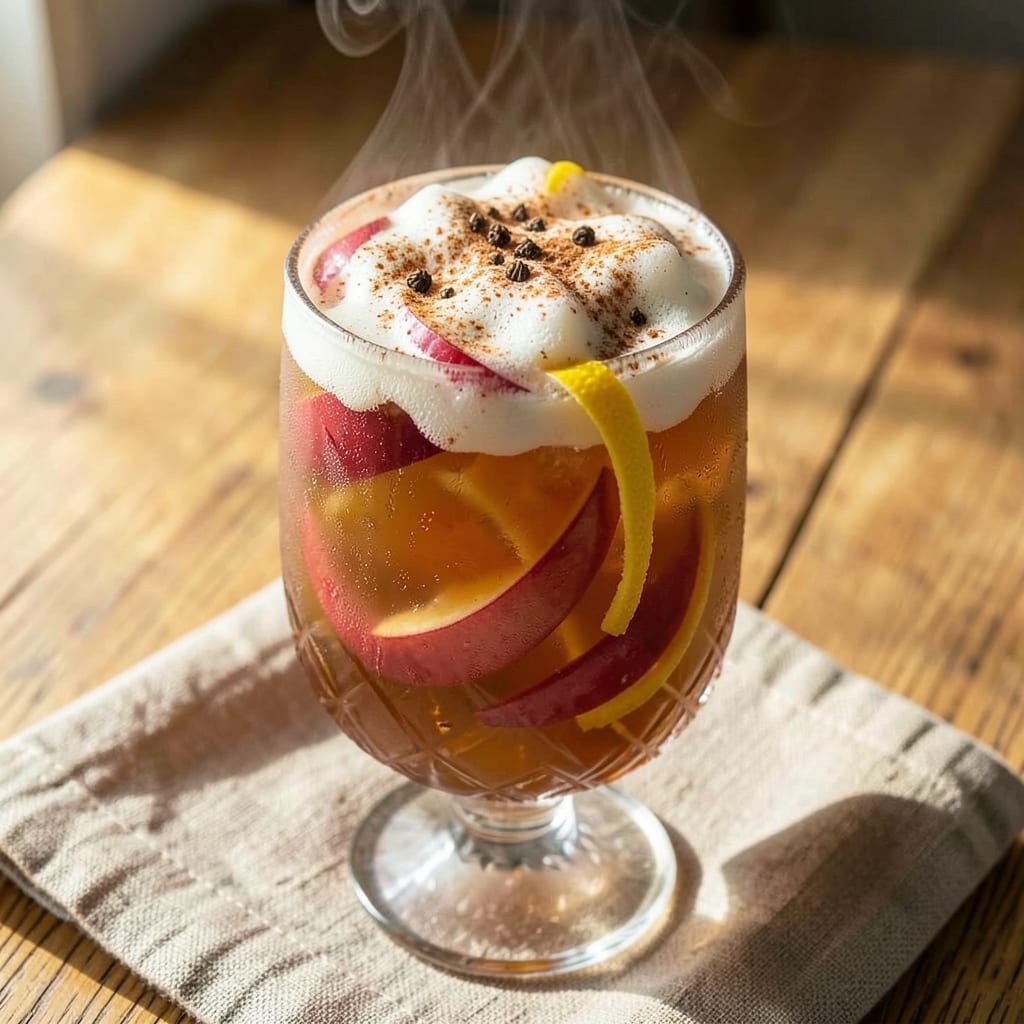 Apple Cider Ice Recipe: Spiced Autumn Breeze in Frozen Glass