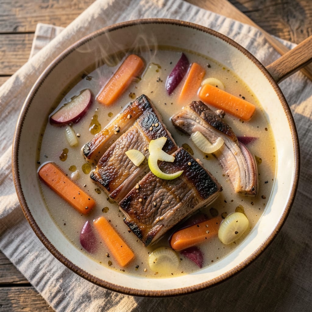 Apple Carrot Beef Rib Soup Recipe: Deep Umami Richness From Slow-Simmered Bones