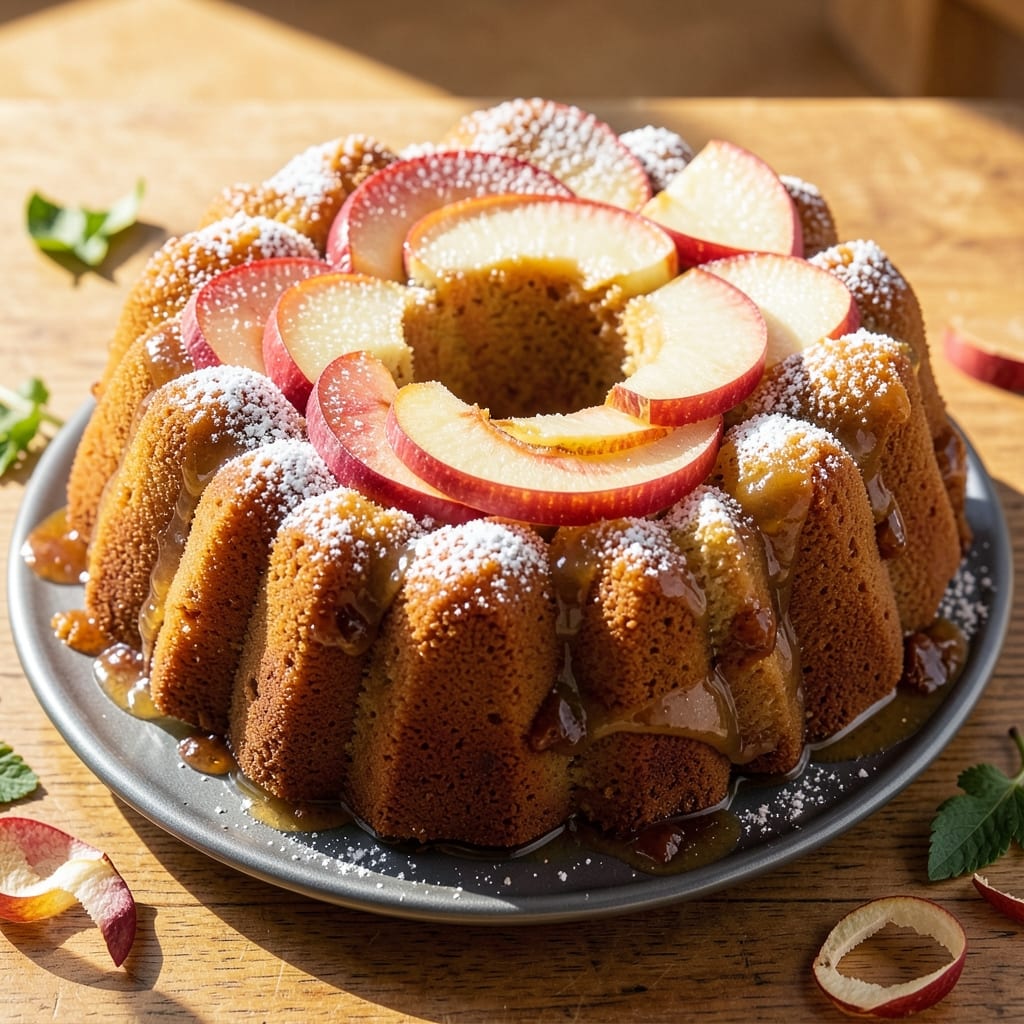 Apple Bundt Cake Recipe With Cake Mix: Moist Apple Swirls and Buttery Fondant Crown