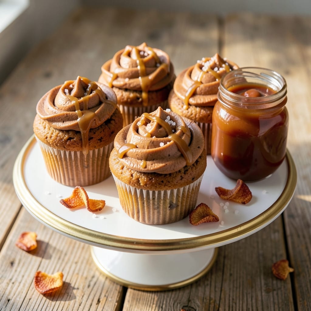Apple Butter Cupcakes Recipe: Fondant Crowns With Spiced Apple Butter Swirls