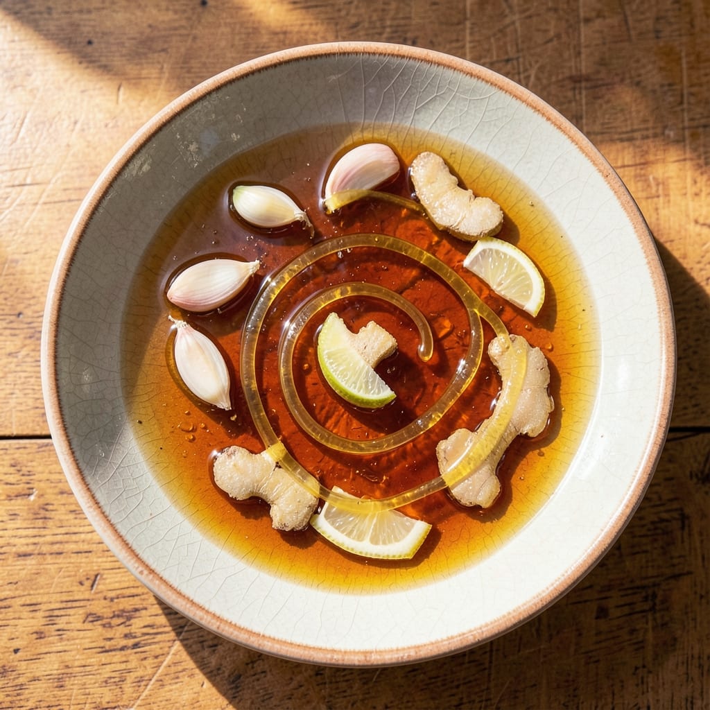 Apple Cider Vinegar, Garlic, Ginger, Lemon, and Honey Recipe: Zesty Immune-Boosting Elixir in Minutes