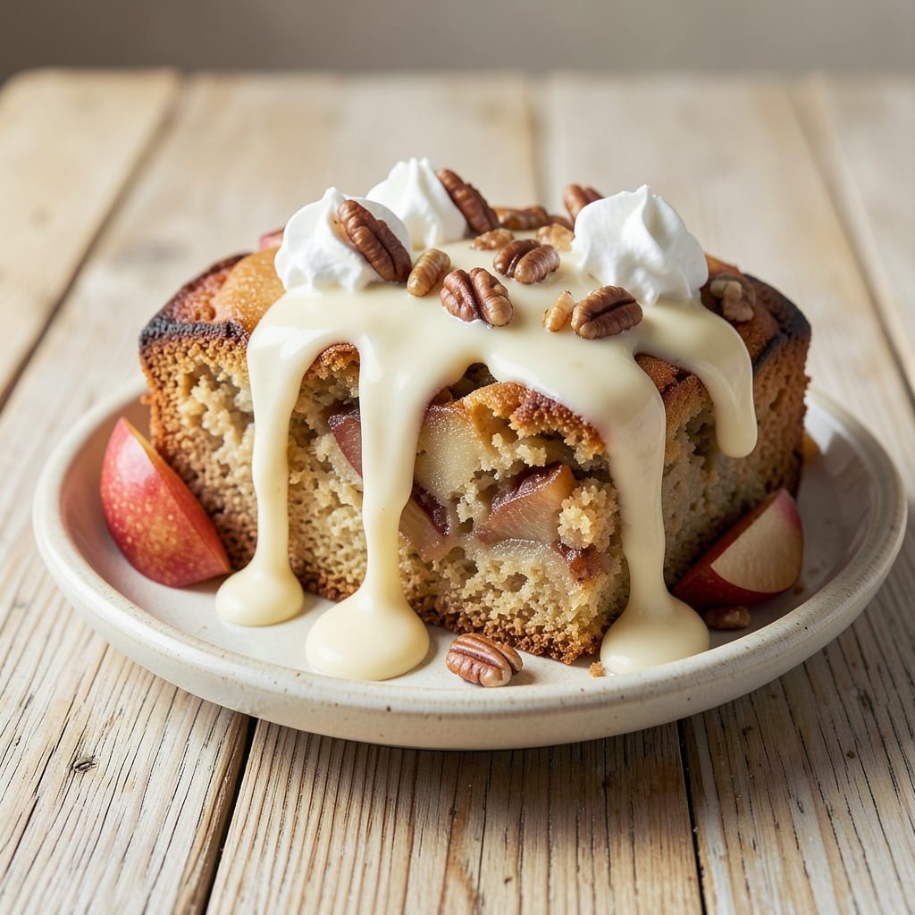 Apple Cake With Buttermilk Sauce Recipe: Warm Spice and Silky Drizzle Combo