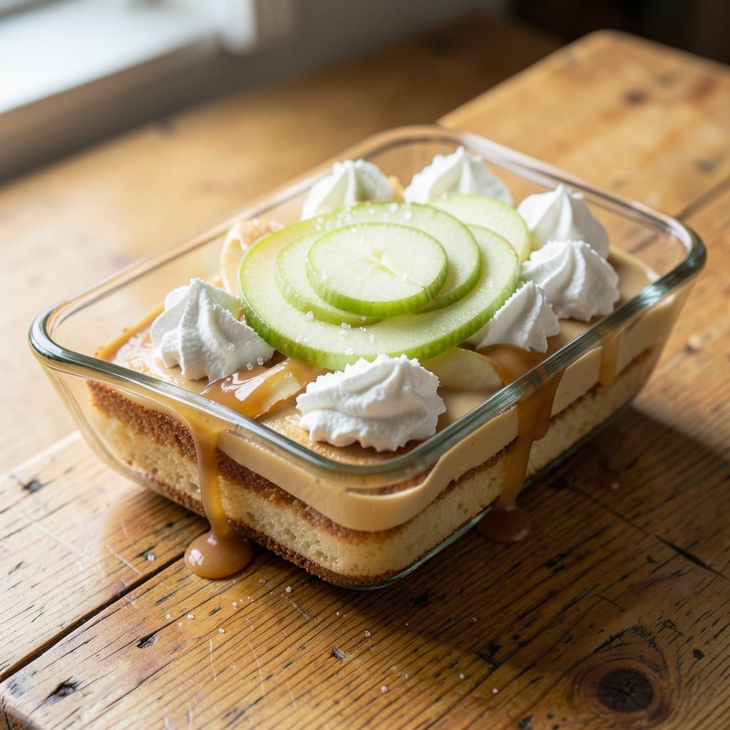 Apple Charlotte Pudding Recipe: Layered Vanilla Custard and Spiced Apple Magic