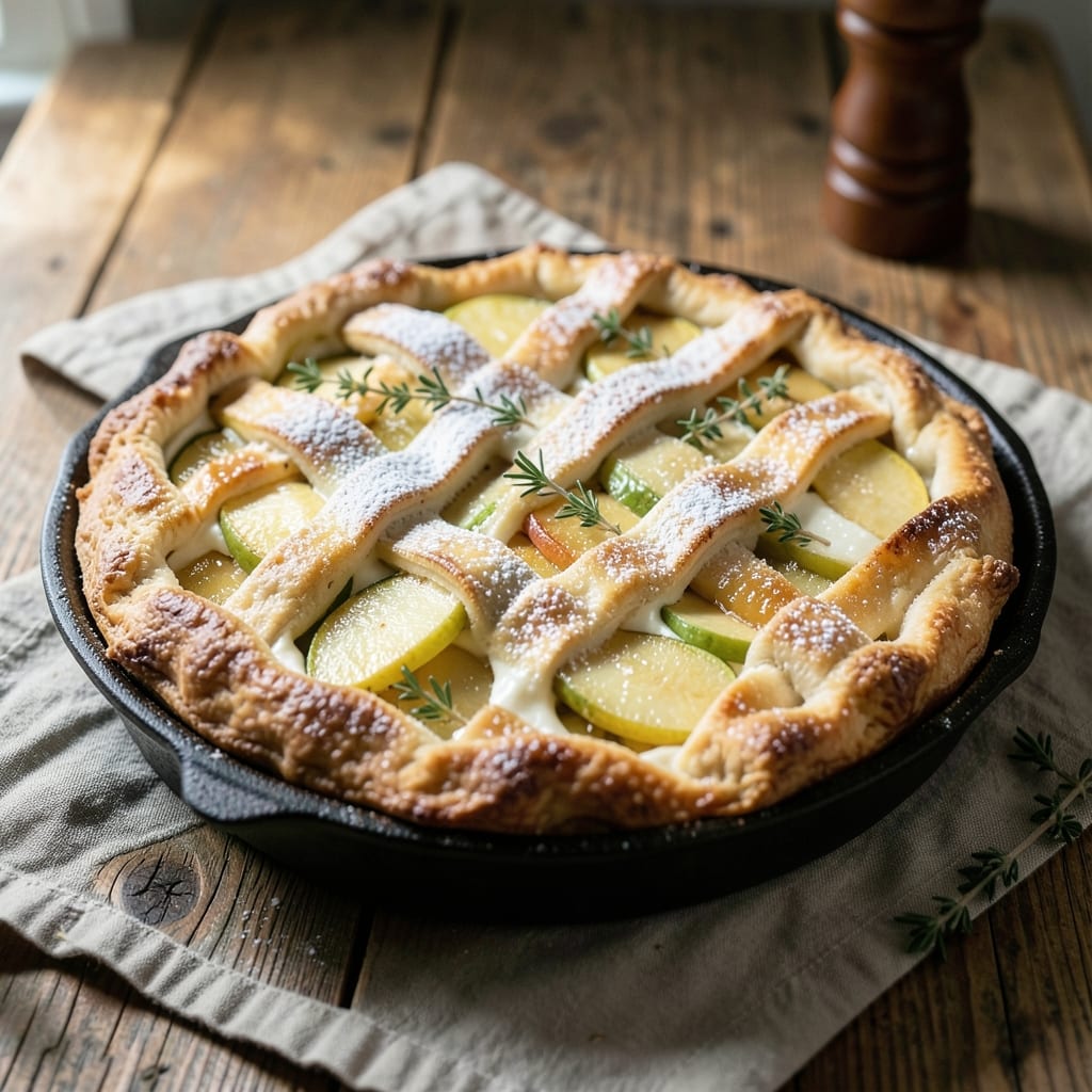 Amish Sour Cream Apple Pie Recipe: Flaky Crust With Spiced Apple Filling