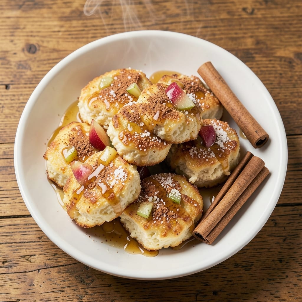 Apple Cinnamon Cottage Cheese Fritters Recipe: Golden Crispy Bites with Spiced Apple Filling