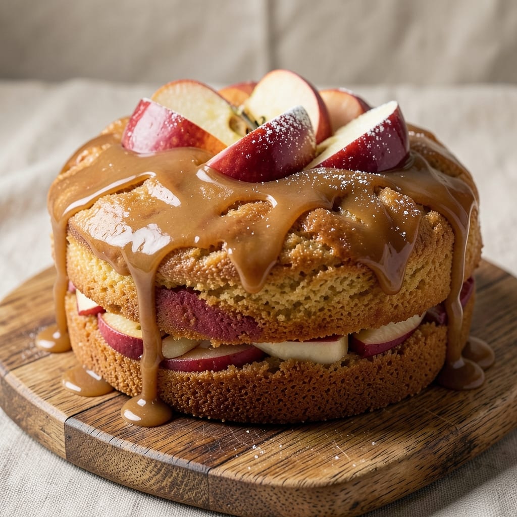 Apple Cake Recipe With Caramel Icing: Moist Apple Layers and Rich Drizzle Magic